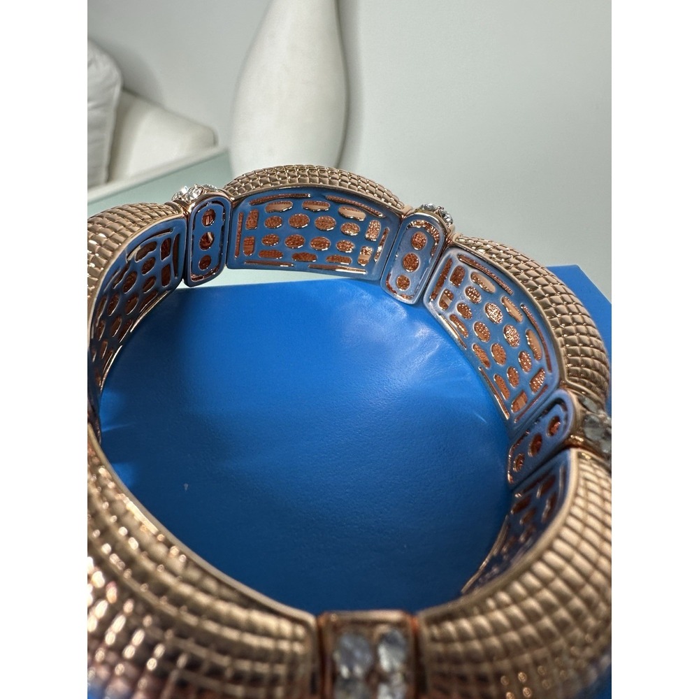 Joan Boyce Bracelet Rose gold with Crystal. New - Picture 9 of 10